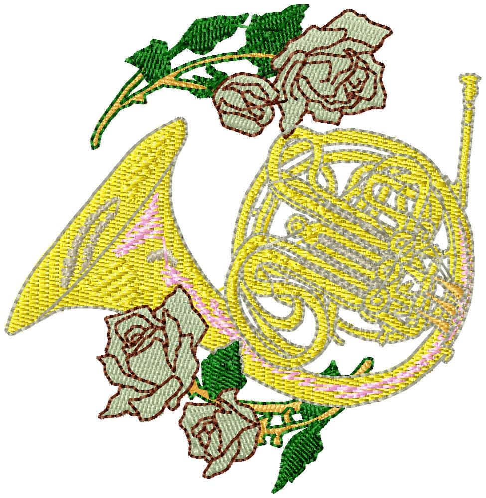 Embriodry Instruments Floral Music Instruments Embroidery Design Bundle - Floral Guitar ...