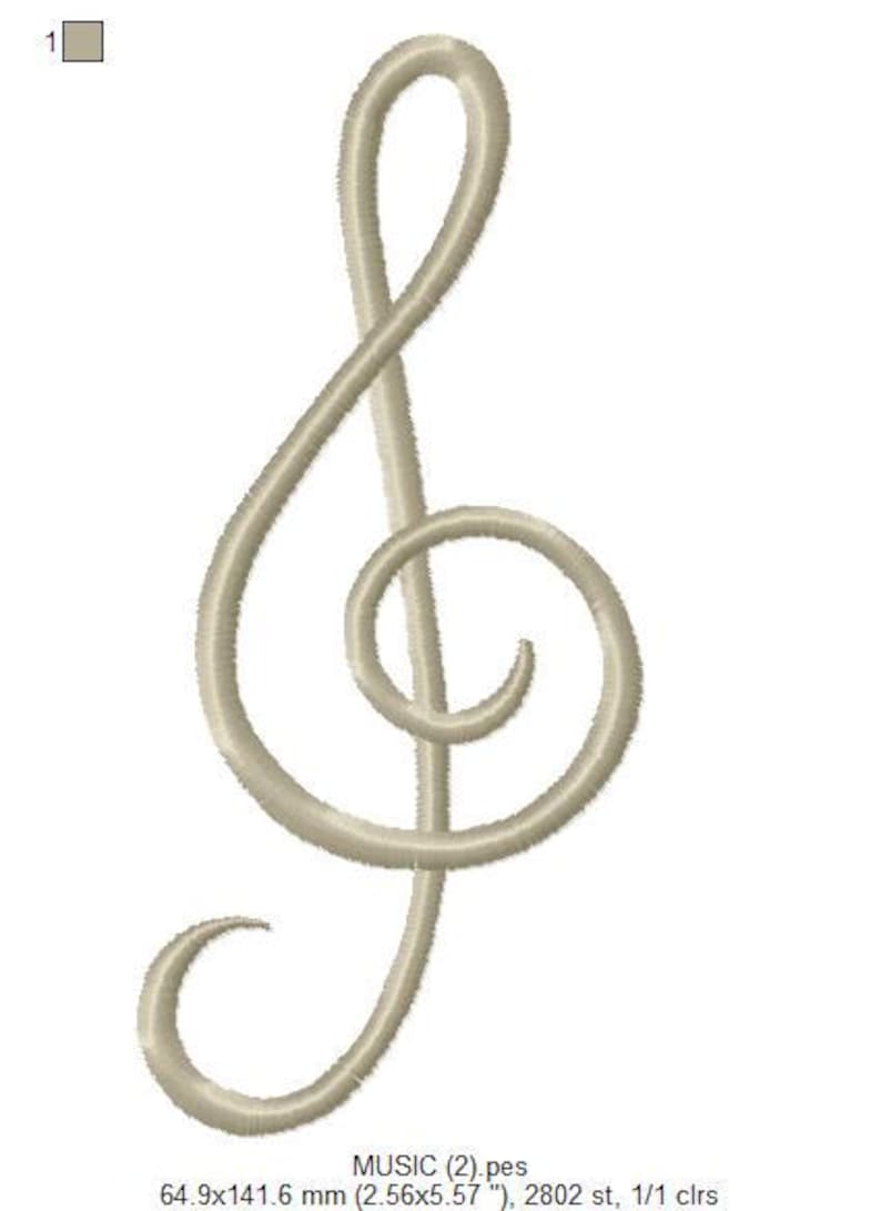 Music Note Embroidery Design Bundle - Music Instruments Monogram ...
