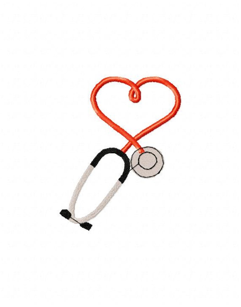 7 Stethoscope Embroidery Design Bundle, Machine Embroidery Designs