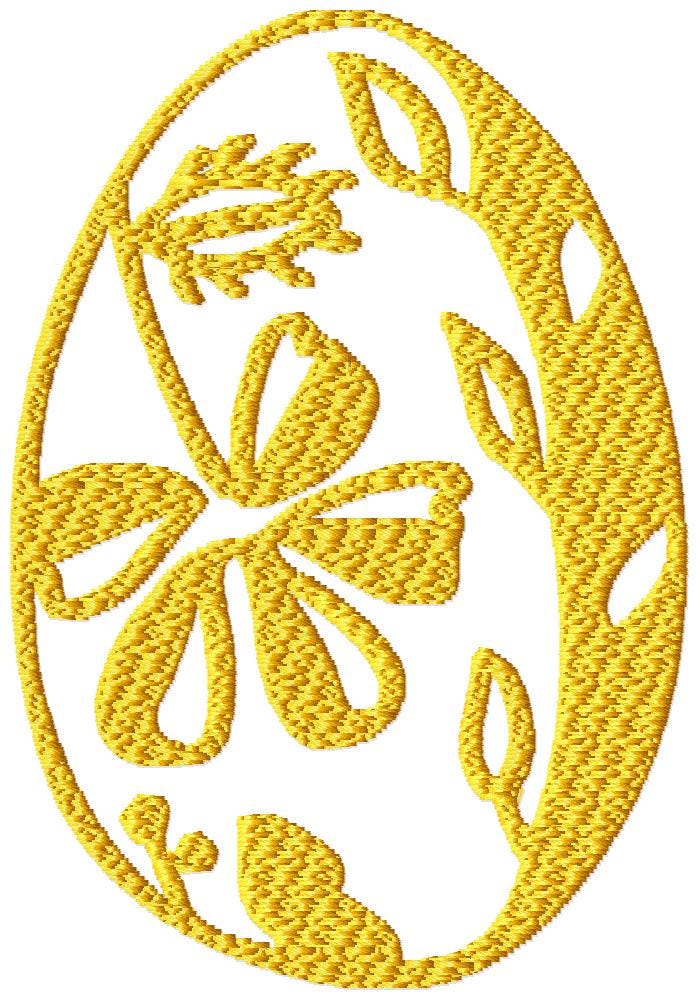Egghead Designs Easter Egg Embroidery Design Bundle - Floral Egg Monogram Embroidery ...