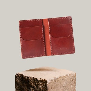 Cartera Vertical De Piel, Cartera De Piel Marrón, Billetera De Cuero, Leather Wallet, Monedero De Piel, Cartera De Piel Para Hombre, Leather