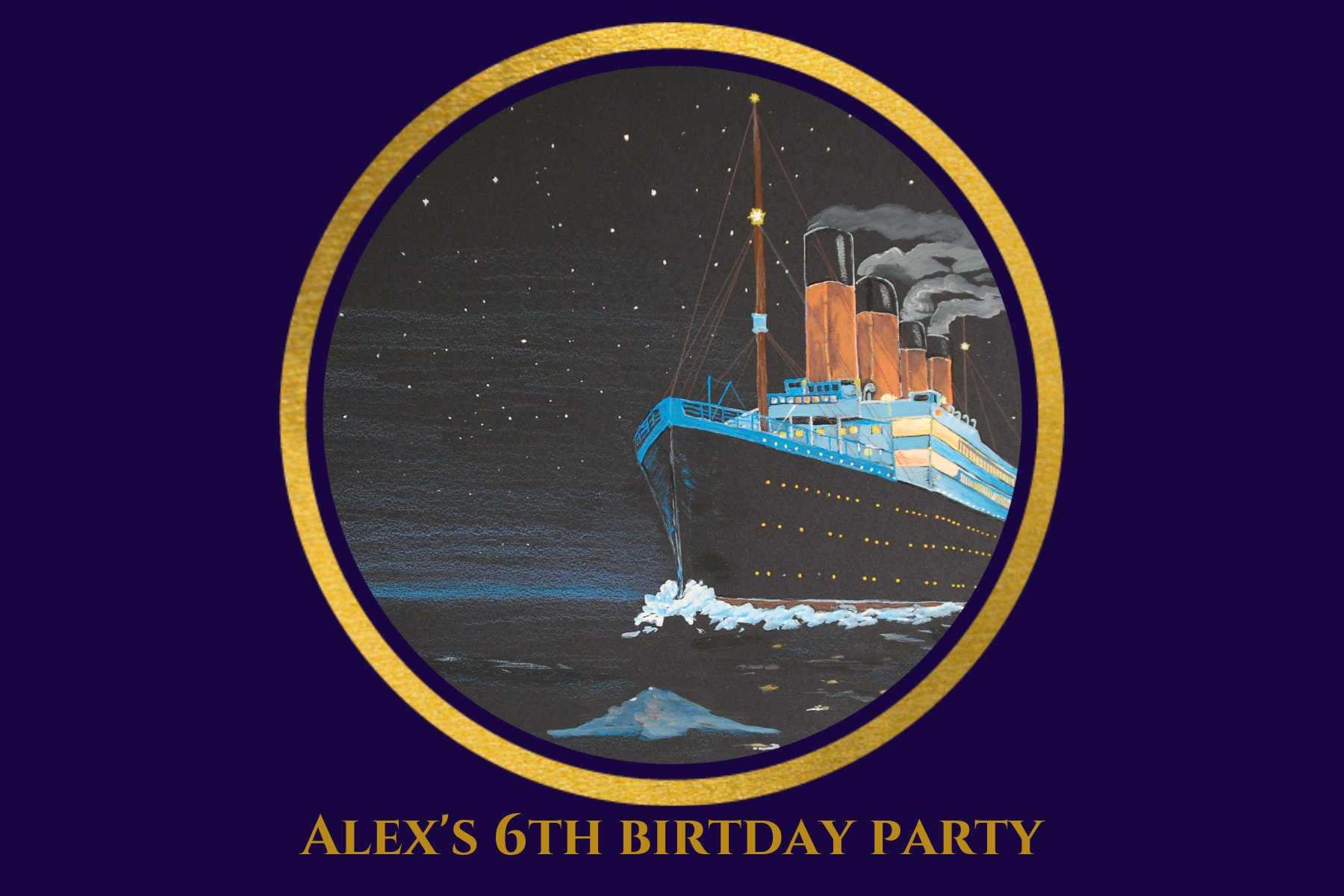Titanic Birthday Party Theme Labels Thank You Stickers - Etsy