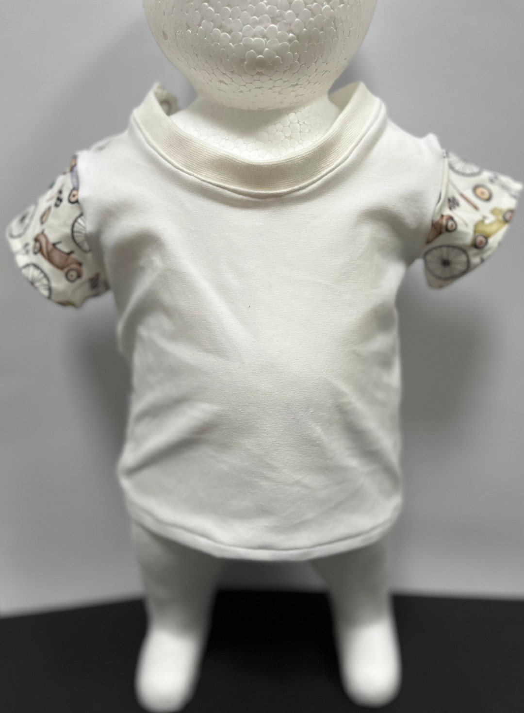 Würmlein Handsewn Tshirt With Button Placket for Boys in Different Sizes and Colors / Patterns