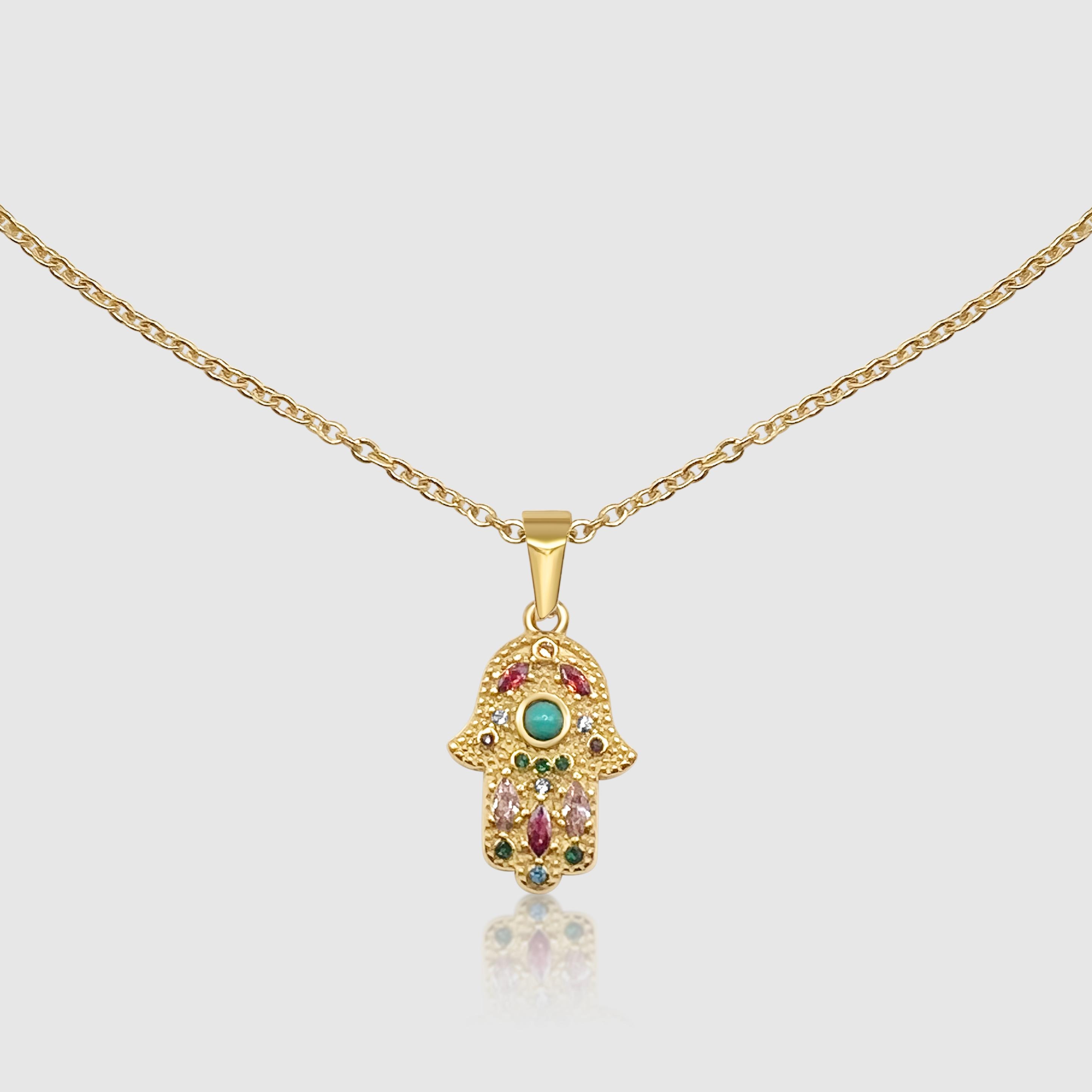 18 Caret Gold Bracelet Hands Of Fatima / Hamsa With
