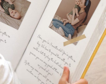 Album with white pages | Baby book | A family album for the baby