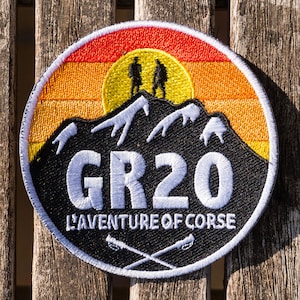 GR20 Corsica patch - iron-on embroidered badge