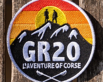 GR20 Corsica patch - iron-on embroidered badge