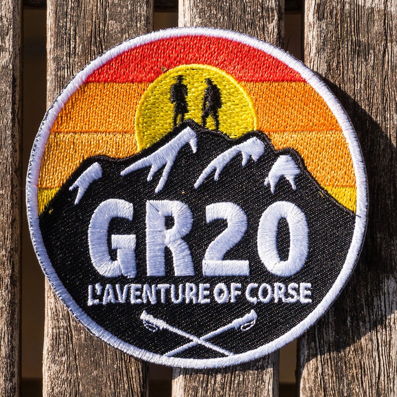 Patch GR20 Corse écusson brodé thermocollant image 1