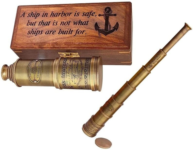 Personalized Telescope Engraved Telescope Pirates Spyglass Etsy
