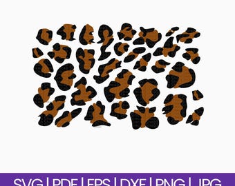 Leopard Print Pattern SVG: High-Resolution Animal Spots (Digital Files)