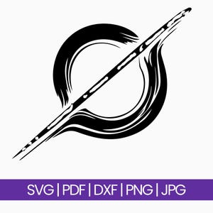 Stay Morse Code Black Hole SVG: Layered Design (Digital Download)