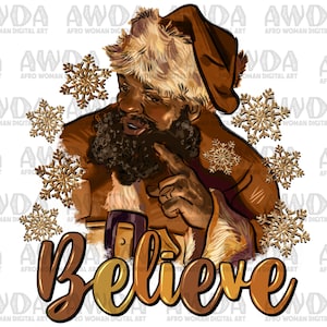 Melanine geloven zwarte Santa Png Sublimatie Design, Kerstmis Santa Png, Afro Santa Png, Merry Christmas Png, Santa Claus Png, Digitale Download