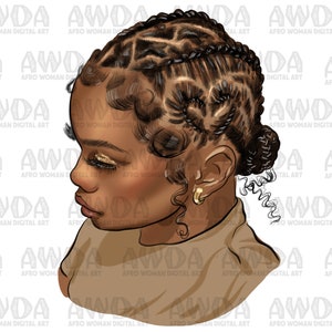 Black woman braided hairstyle png sublimation design download, afro woman png,braided hairstyle afro png,afro png,sublimate designs download