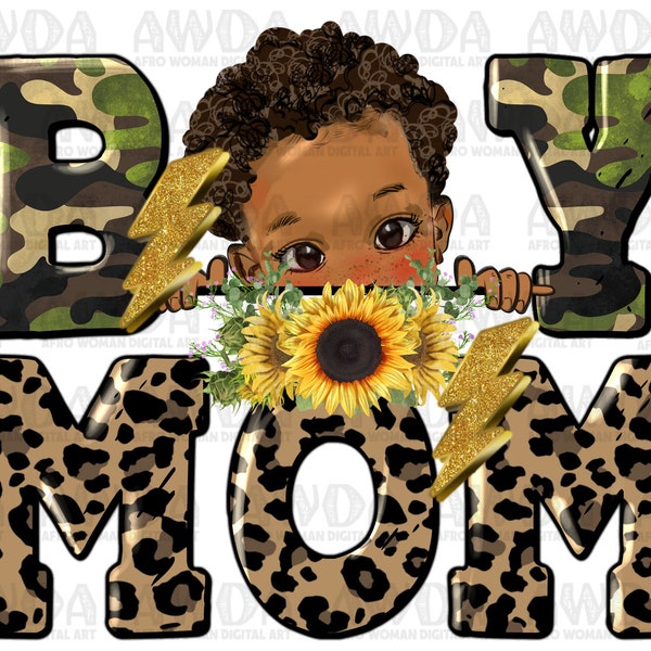 Boy mom black boy png sublimation design download, afro boy png, western mom png, Mother's Day png, sublimate designs download