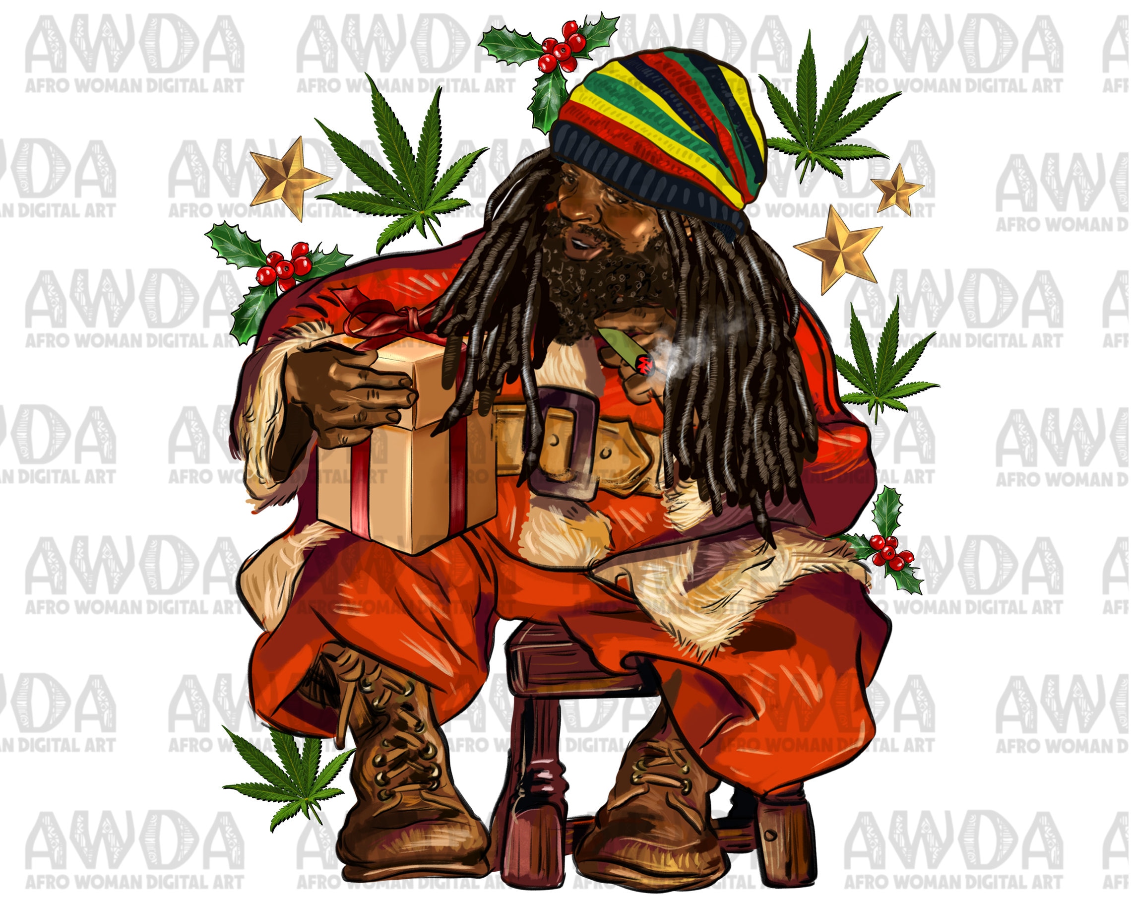 Rasta Santa Claus