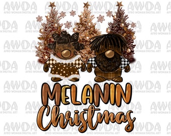 Melanin Christmas Locd Gnomies Png Sublimation Design, Afro Gnome Png, Dreads Gnome Png, Christmas Gnome Png, Merry Christmas Png Download