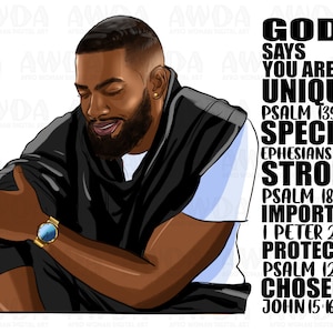 God says you are black man png sublimation design download, afro American png, afro man png, black people png, afro png, sublimate download