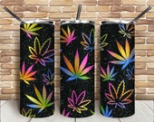 Weed 20oz skinny tumbler png sublimation design download, tumbler png design, cannabis png, weed png, sublimate designs download