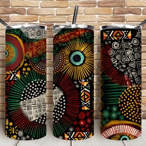 African patterns 20oz skinny tumbler png, African tumbler png, African patterns png design, African png, sublimate designs download