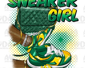 Sneaker girl black woman png sublimation design download, black woman png, sneaker life png, afro woman hands png,sublimate designs download