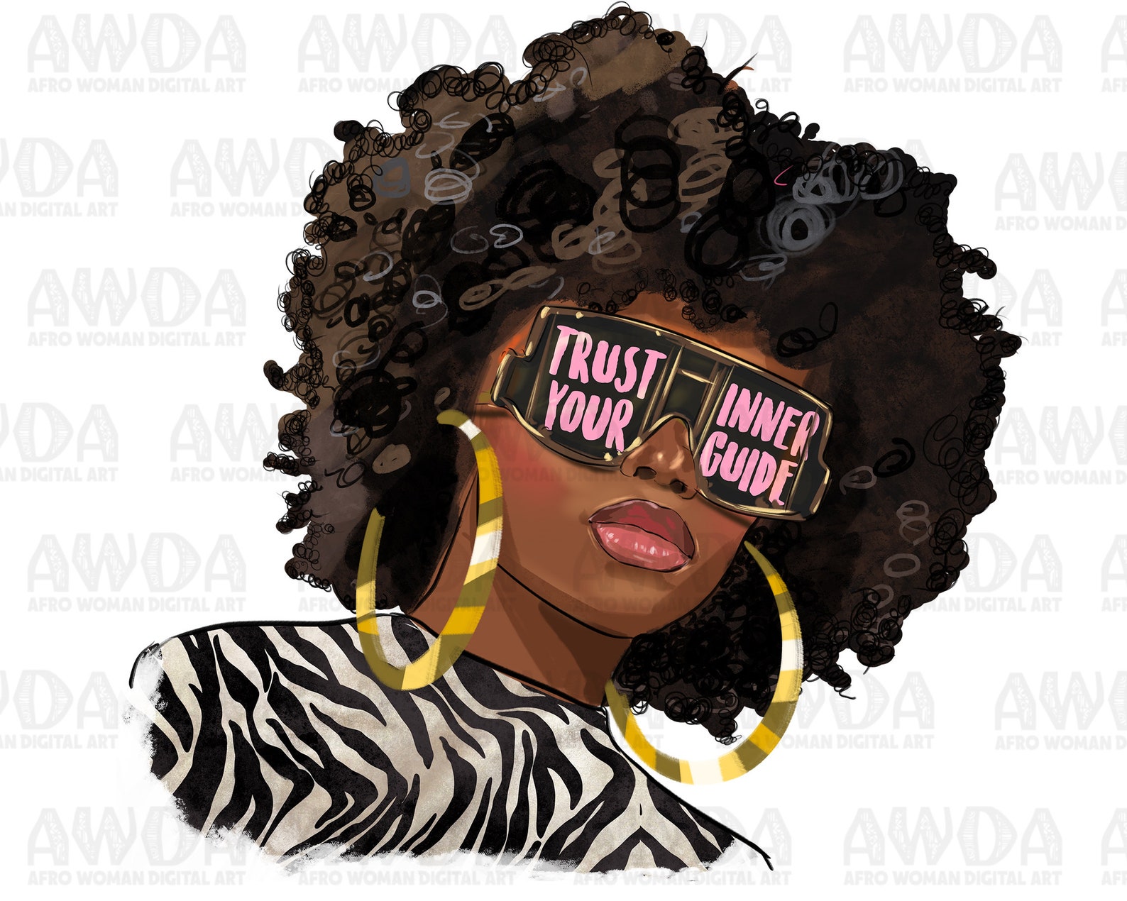 Trust Your Inner Guide Vector Trust Your Inner Guide Png Sublimation Design Download, Afro Woman Png ...