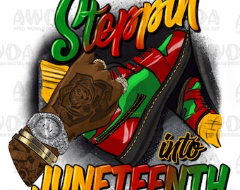 Steppin into Juneteenth male png sublimation design download, black man hands png, Juneteenth png, sublimate designs download