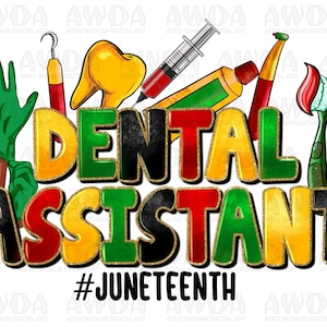歯科助手 Juneteenth png 昇華デザイン ダウンロード、black lives matter png、解放記念日 png、1865 vibes png、昇華ダウンロード