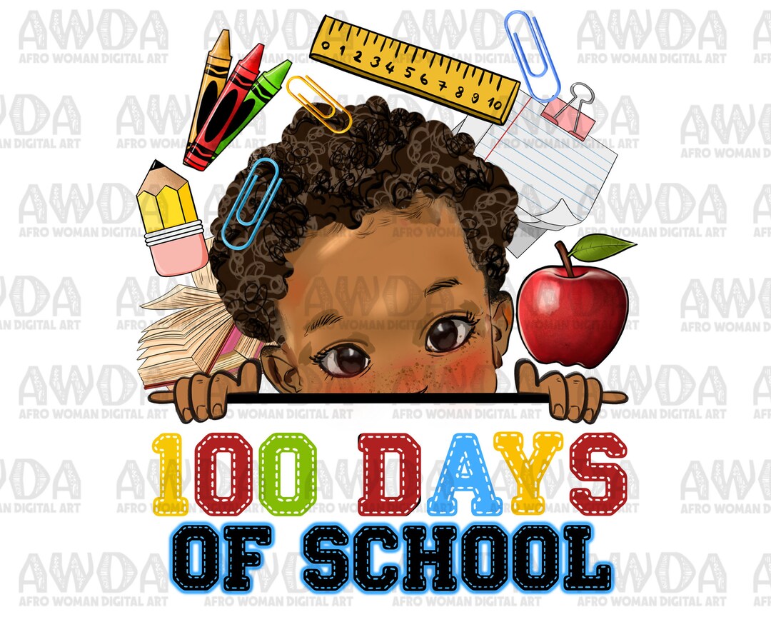 100 Days of School Peekaboo Boy Png Sublimation Design Download, School ...