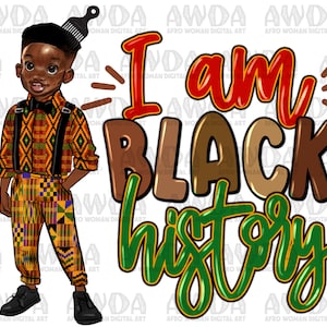 私は黒人の歴史です。黒人少年のPNG昇華デザインのダウンロード、アフロボーイのPNG、ジューンティーンスPNG、アフリカの少年のPNG、昇華デザインのダウンロード