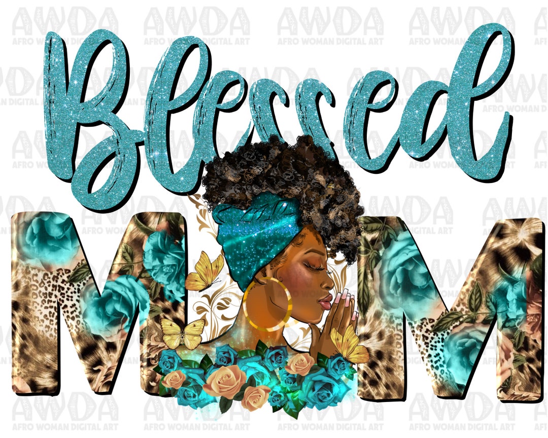 Mom & Me Black Blessed Embroidery Top main image 1