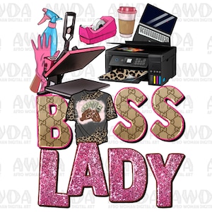 Boss lady small business png sublimation design download, small business owner png, boss babe png, sublimate designs download