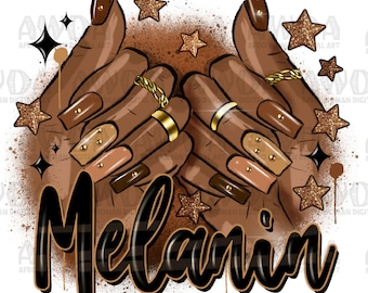 Melanin afro woman nails png sublimation design download, black woman nail art png, afro woman hands png, sublimate designs download