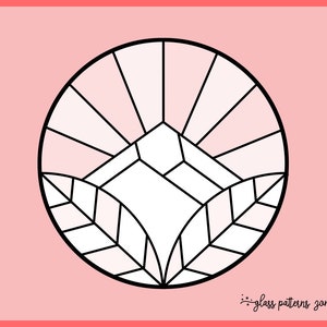 NATURE, Stained Glass Pattern, Stained glass patterns, DIY stained glass,