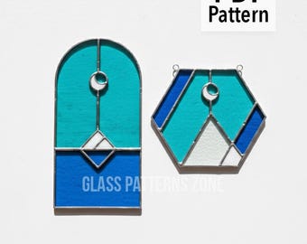 ICE Stained Glass Pattern: Beginner DIY Project (PDF Pattern)