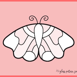 BUTTERFLY, Stained Glass Pattern, Stained glass patterns, DIY stained glass