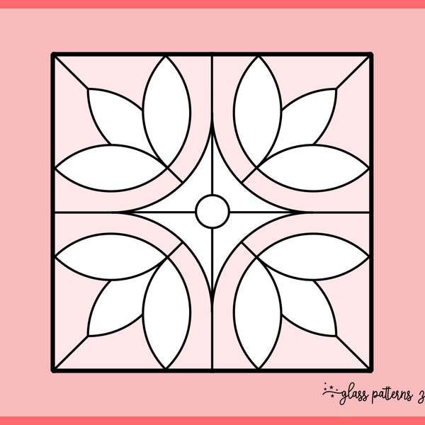 DAMASCUS, Stained Glass Pattern, Stained glass patterns, DIY stained glass