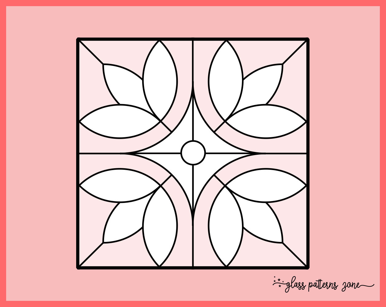 DAMASCUS Stained Glass Pattern: DIY Geometric Design (PDF Pattern)