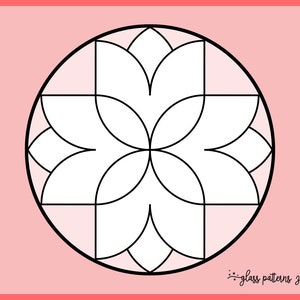 DAMASCUS, Stained Glass Pattern, Stained glass patterns, DIY stained glass