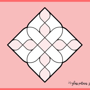 DAMASCUS, Stained Glass Pattern, Stained glass patterns, DIY stained glass