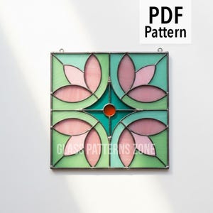 DAMASCUS Stained Glass Pattern: DIY Geometric Design (PDF Pattern)