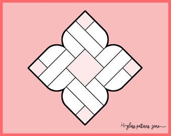DAMASCUS Stained Glass Pattern: DIY Geometric Design (PDF Pattern)