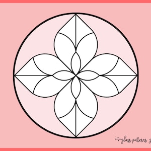 DAMASCUS, Stained Glass Pattern, Stained glass patterns, DIY stained glass