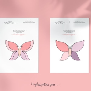 Butterfly Stained Glass Pattern Bundle: DIY Beginner Project (PDF ...