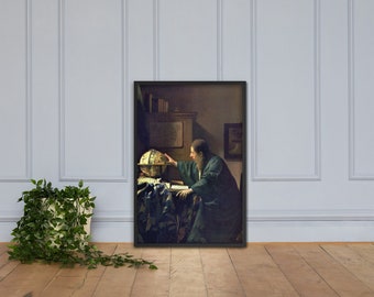 Johannes Vermeer – The Astronomer | Classical art | Walldecoration | Esthetic decor | Instant Download