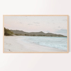 Samsung Frame TV Art, Beach Decor, Frame TV Art Summer, Coastal Digital Art, Hawaii Island TV Art, Ocean Art for Frame Tv