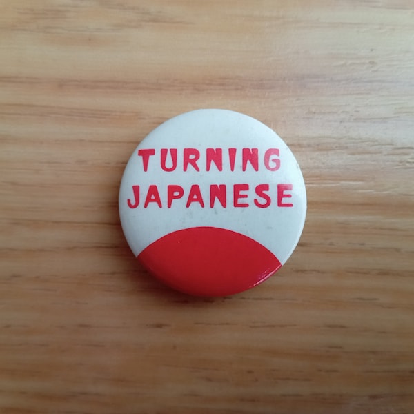 The Vapors Turning Japanese Promo Badge Eighties 1980s David Fenton New Wave Punk Collectable