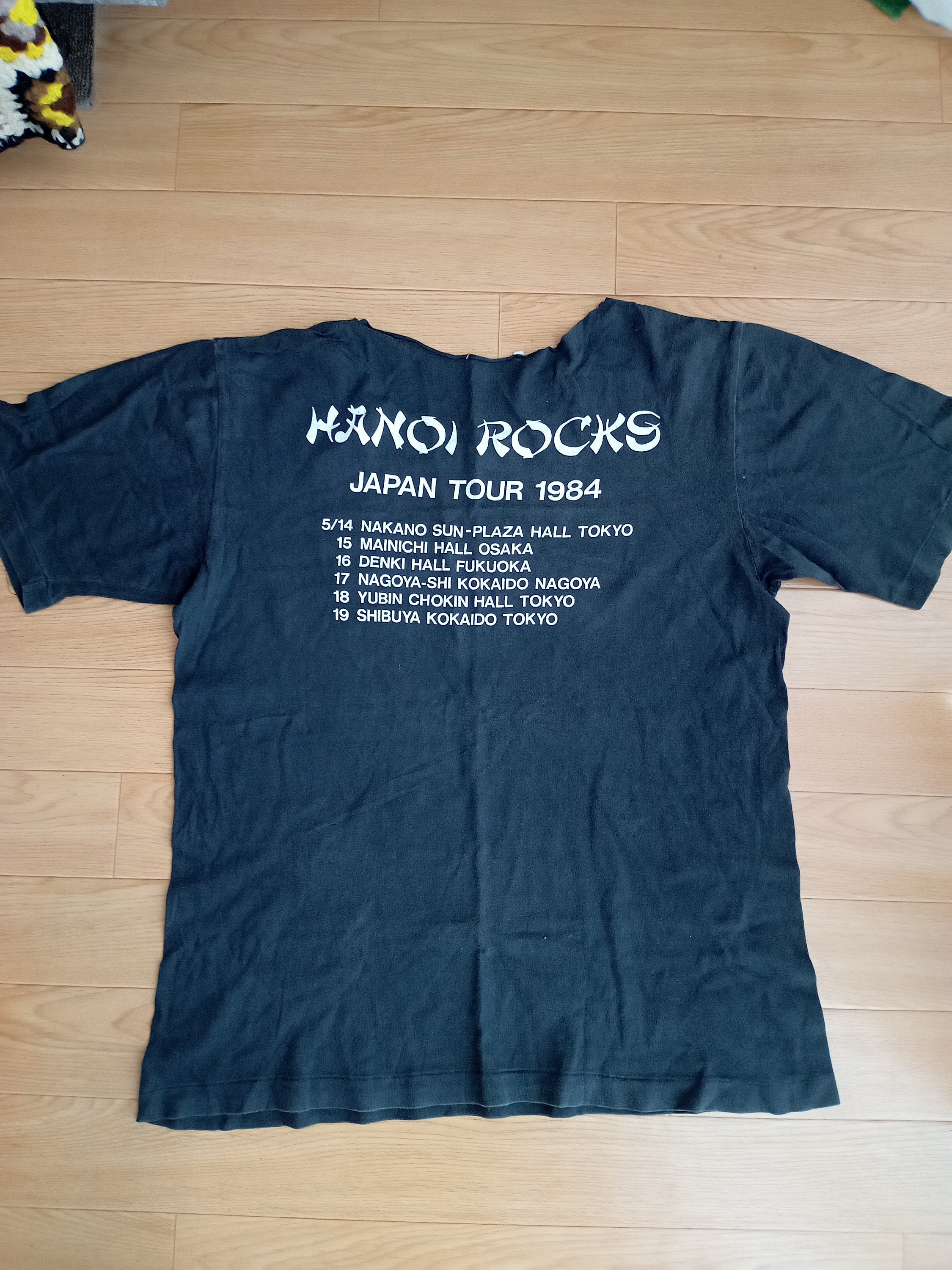 HANOI ROCKS Tシャツ ヴィンテージ Hanoi Rocks Tour Tee Japan 1984 Official Michael Monroe Andy