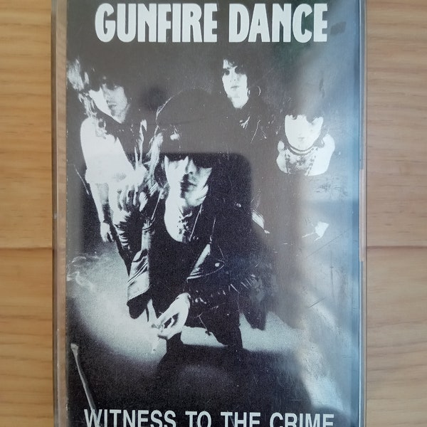 Gunfire Dance Witness To The Crime Signed Cassette 1992 Rat Scabies Brian James Rare Glam Rock Hard Rock Ant Anthony Bullock