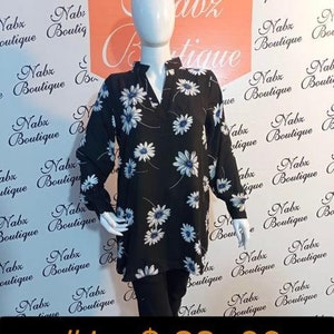 Shirt/ top / Blouse : Collar & Cuff Sleeves- modest
