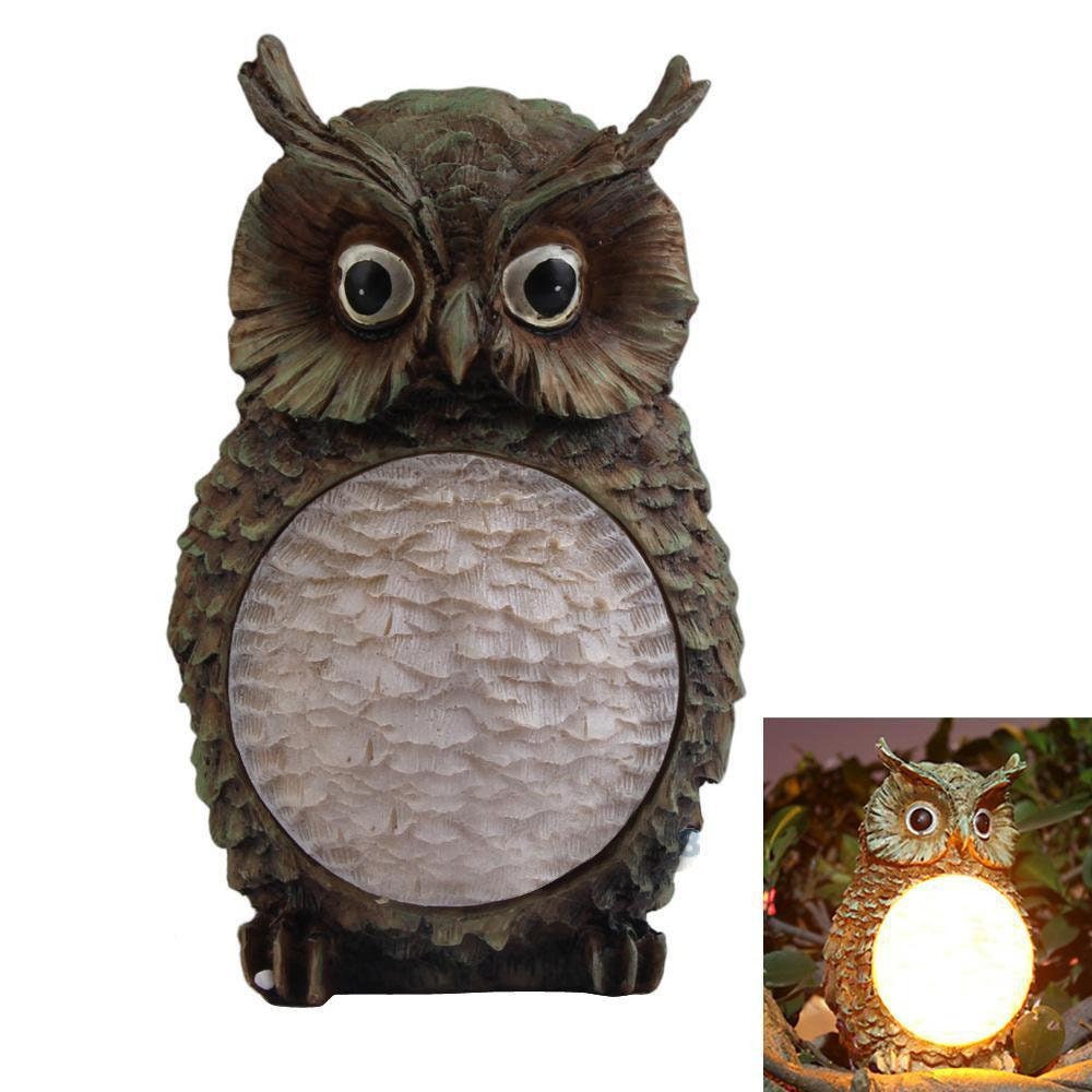  HSHD Solar Owl Decoration Lights Outdoor Spread-Winged Owl  Figurine Garden Decor with Metal Yard Art.Owl Statue Light for Pathway  Patio Backyard Decoration Lawn Ornaments(12x15 Owl) : Patio, Lawn & Garden